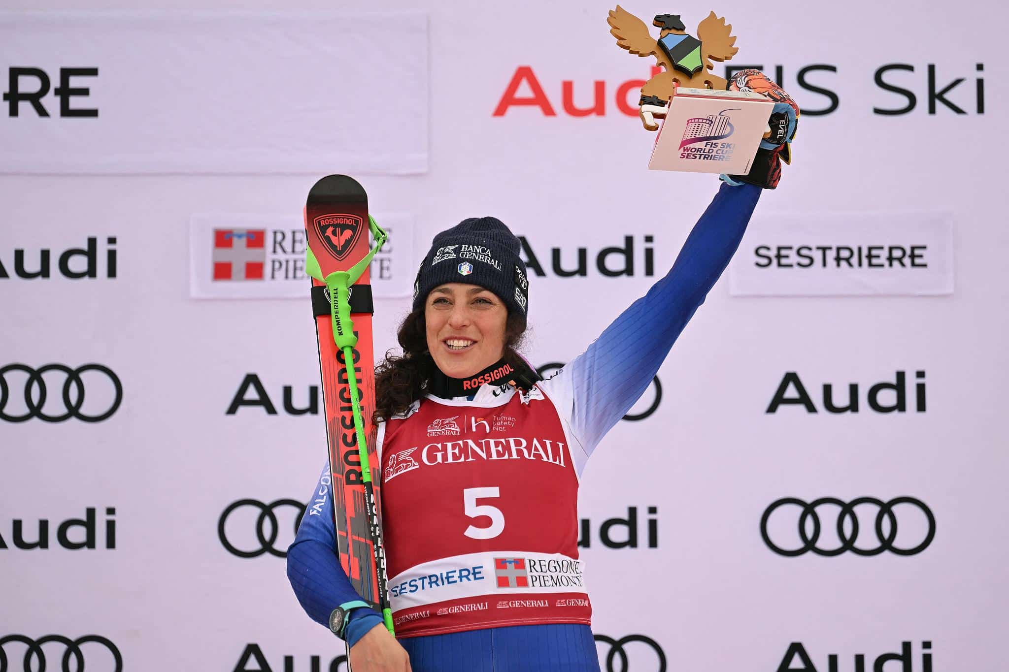 Federica Brignone oro nel gigante: doppietta storica e record di medaglie per l’Italia