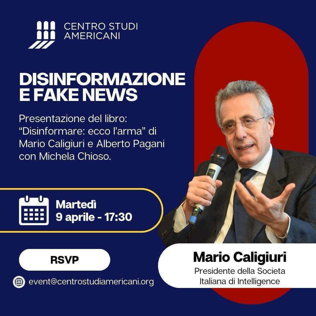 Caligiuri e Pagani in campo contro la disinformazione