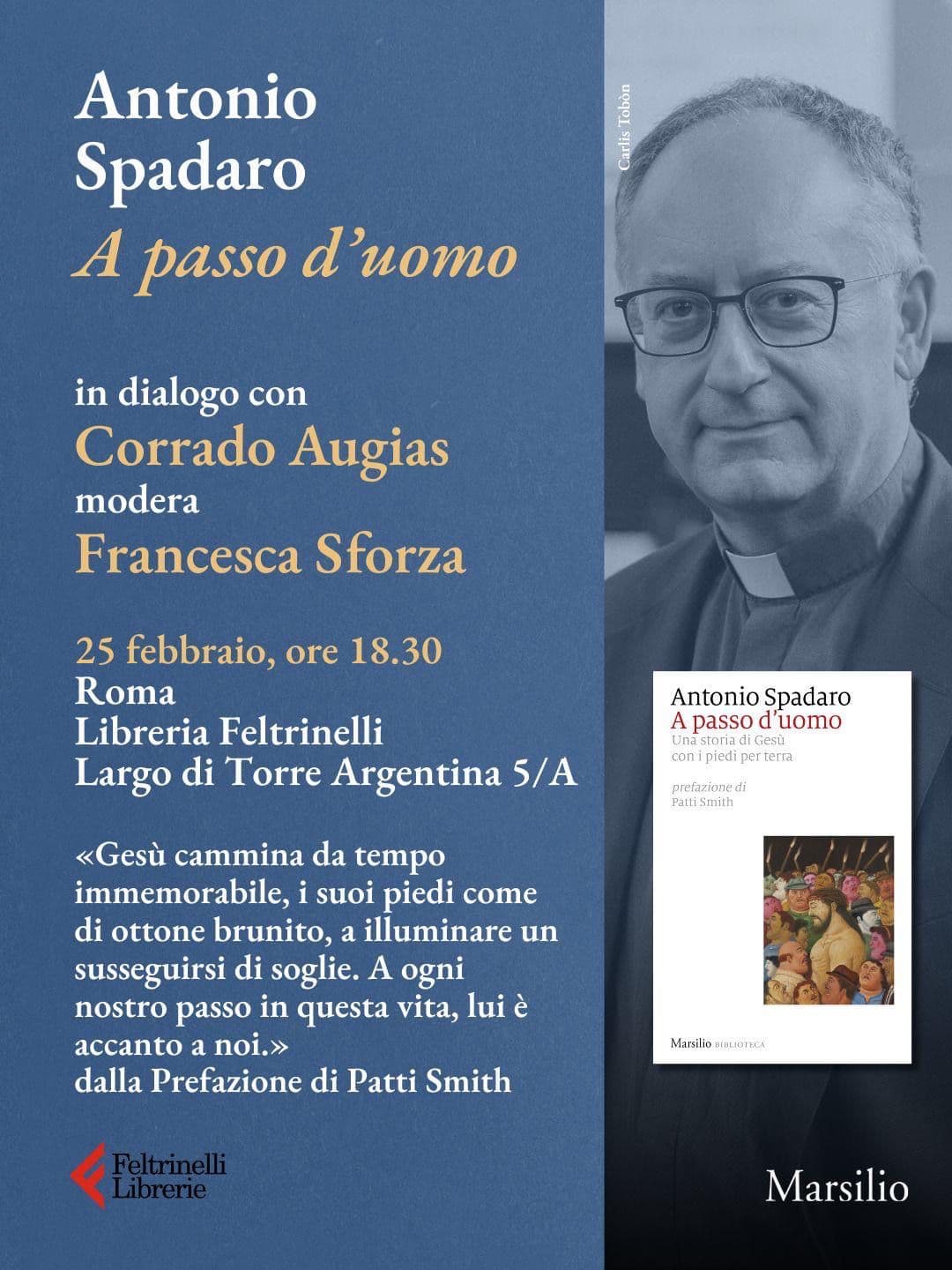 Antonio Spadaro presenta il libro “A passo d’uomo” a Roma