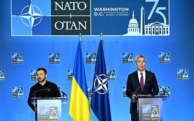 Vertice Nato a Washington, Zelensky: “L’Ucraina è vicina all’adesione all’Alleanza”