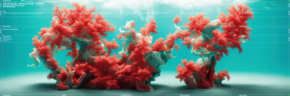 L’ultima meraviglia di Refik Anadol per il World Economic Forum: un ecosistema oceanico fatto di coralli artificiali