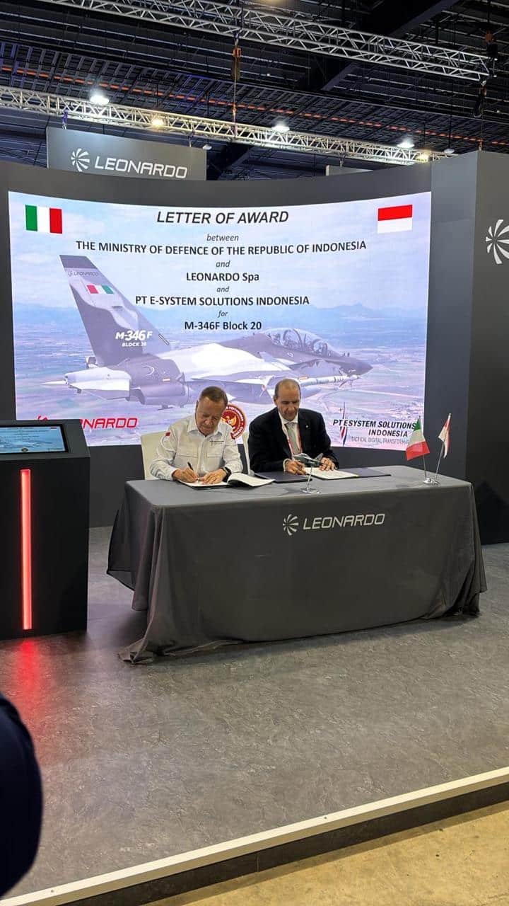 Leonardo e Indonesia: intesa sugli M-346 per l’Aeronautica