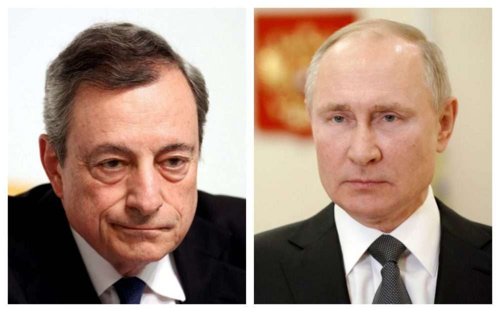 Crisi Ucraina, colloquio Draghi-Putin: “Impegno comune per una soluzione”. Putin: “Garantiremo all’Italia forniture di gas”