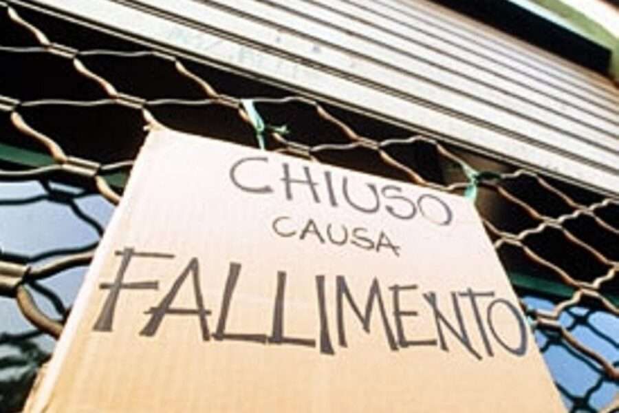 più del 45% delle imprese rischia di fallire