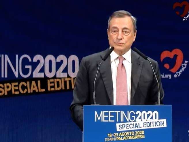 Meeting di Rimini: Draghi “nella crisi, giovani un’emergenza assoluta. Occorre fare di più”