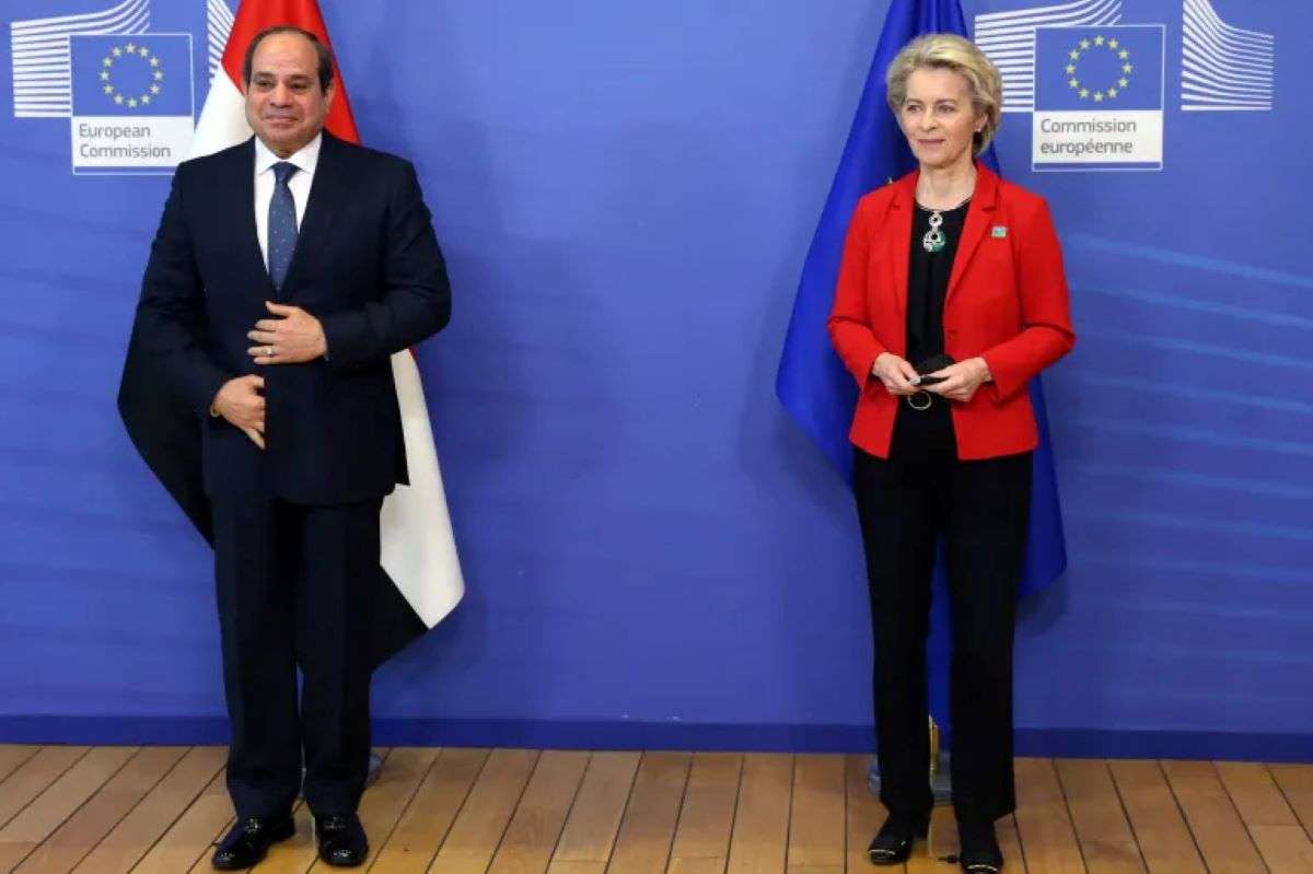 Von del Leyen al Cairo, 7,4 mld di euro di aiuti all’ l’Egitto per stoppare i flussi migratori